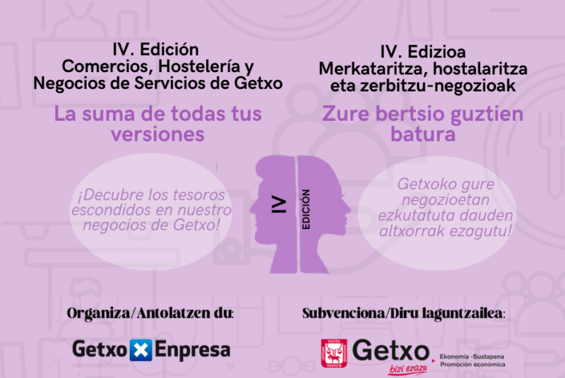 IV. Edición: COMERCIO, HOSTELERÍA Y NEGOCIOS DE SERVICIOS DE GETXO. LA SUMA DE TODAS TUS VERSIONES